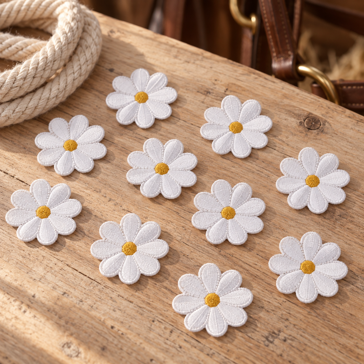 Daisy Days Neckrope Sew On Appliqués - Pack Of 5