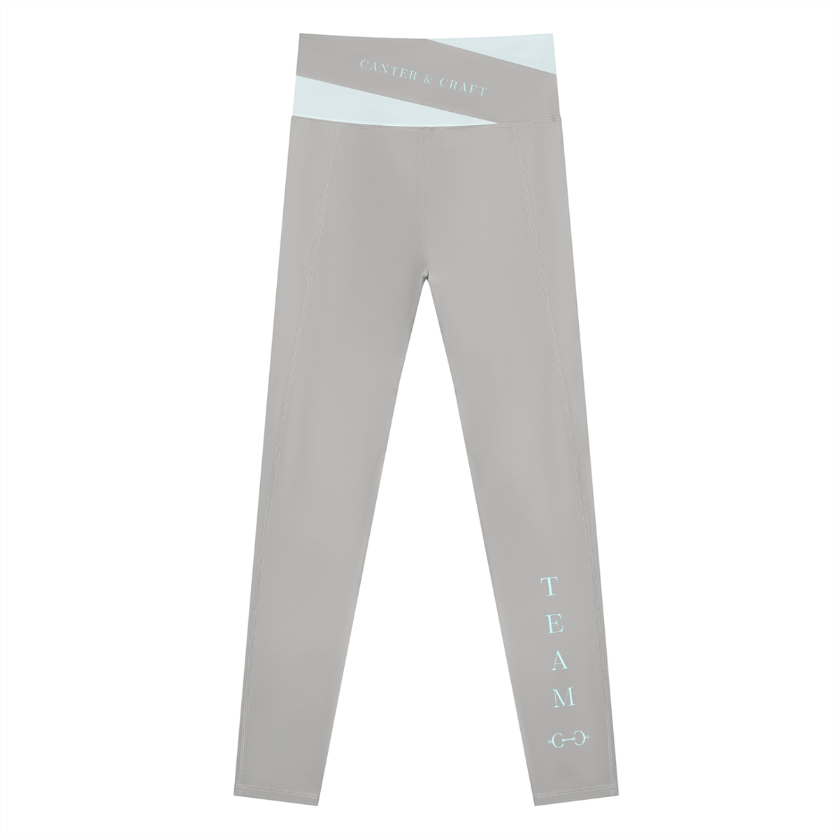 Grey And Blue Team Leggings
