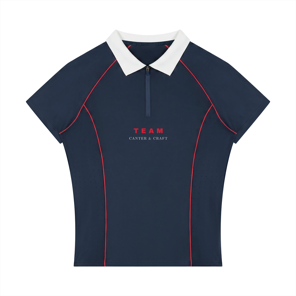 GBR Colouring Quarter-Zip Polo Shirt
