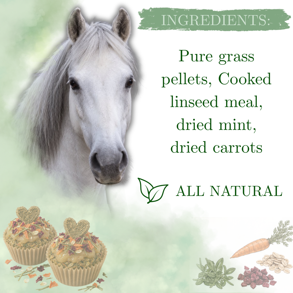 DIY Mint And Carrot Pony Cupcake Kit