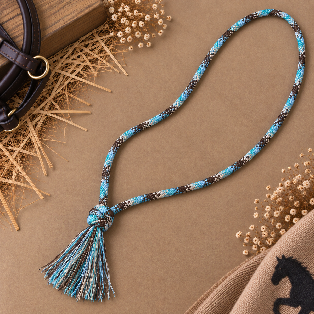 Cowboy Blue Single Strand Neck Rope Kit