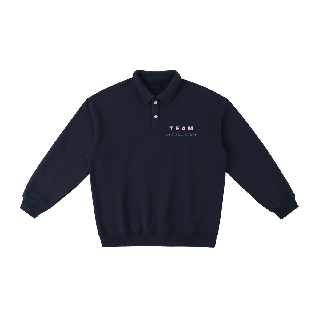 Heavyweight Polo-Collar Team Sweatshirt
