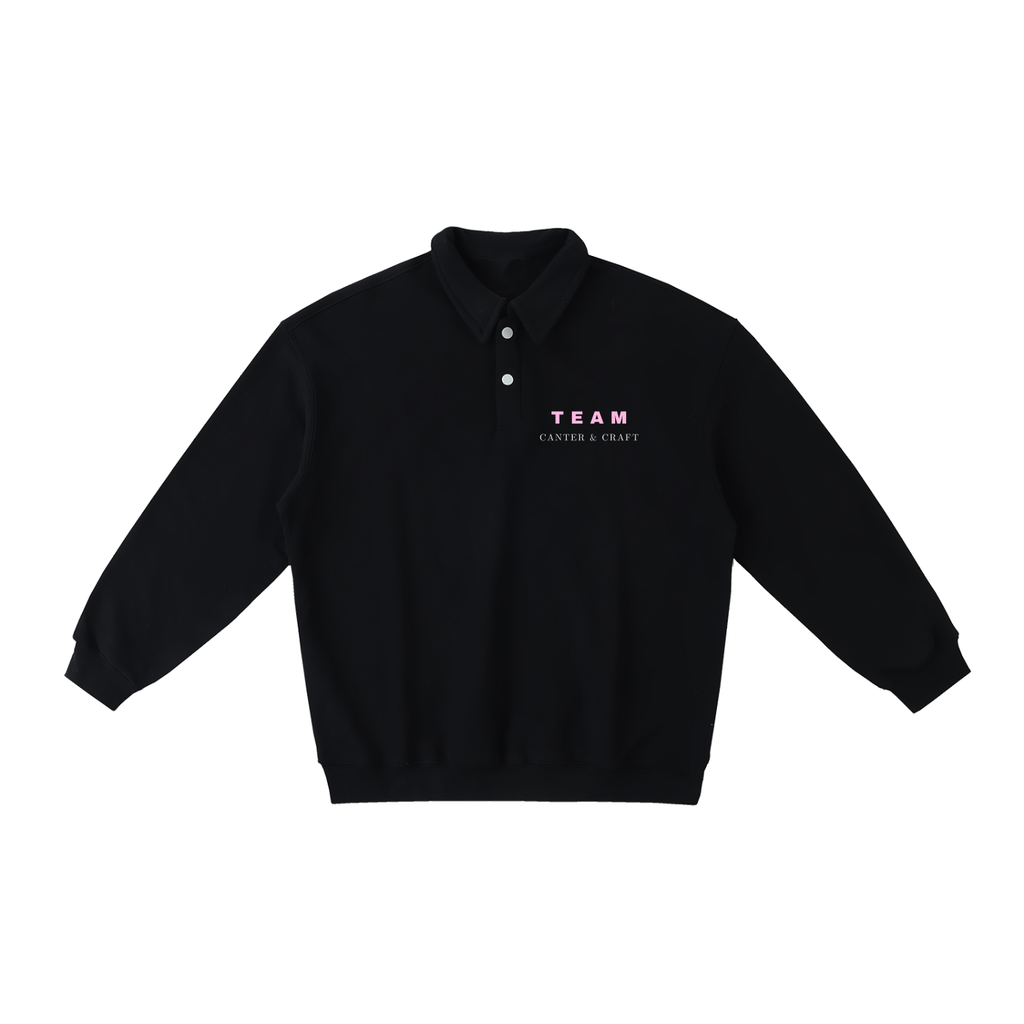 Heavyweight Polo-Collar Team Sweatshirt