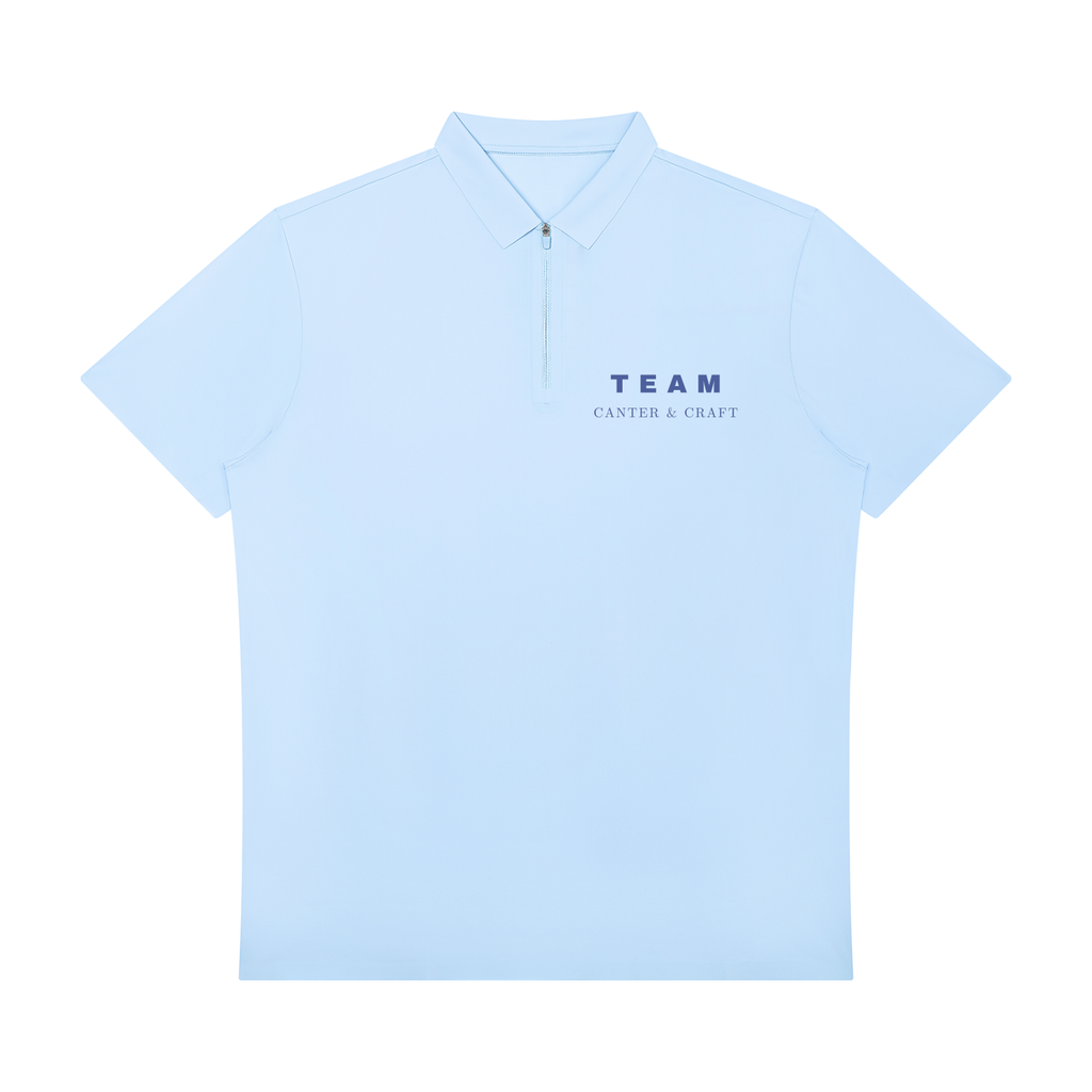 Blue Team Quarter-Zip Polo
