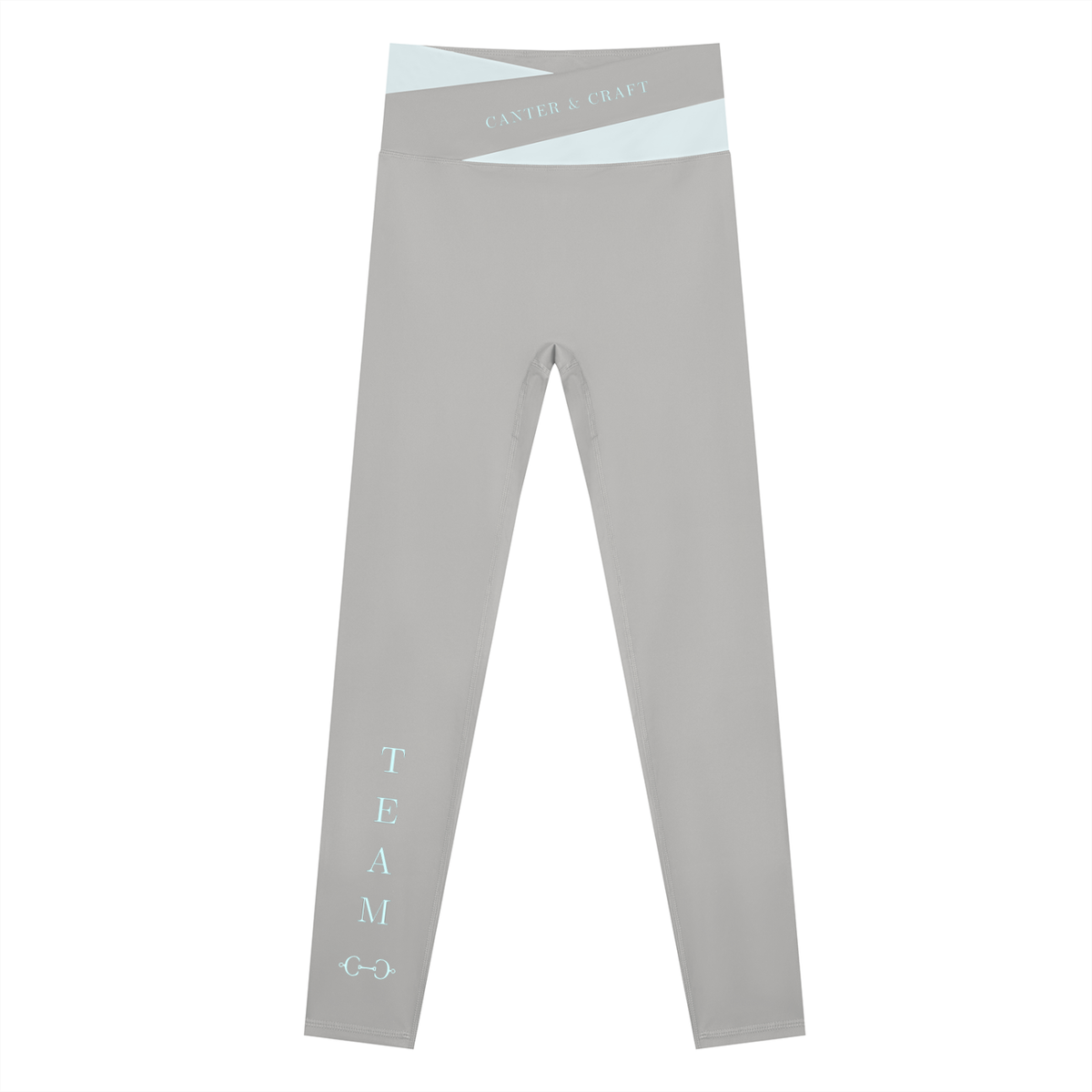 Grey And Blue Team Leggings